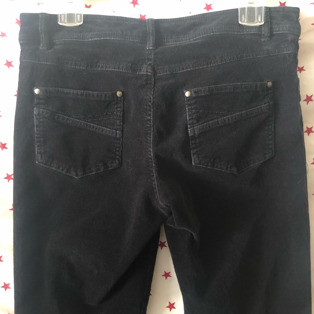 Tribal black courderoys straight leg